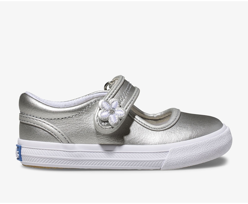 Slip Ons Keds Enfant Argent - Ella Mary Jane - 460-XFBQWM